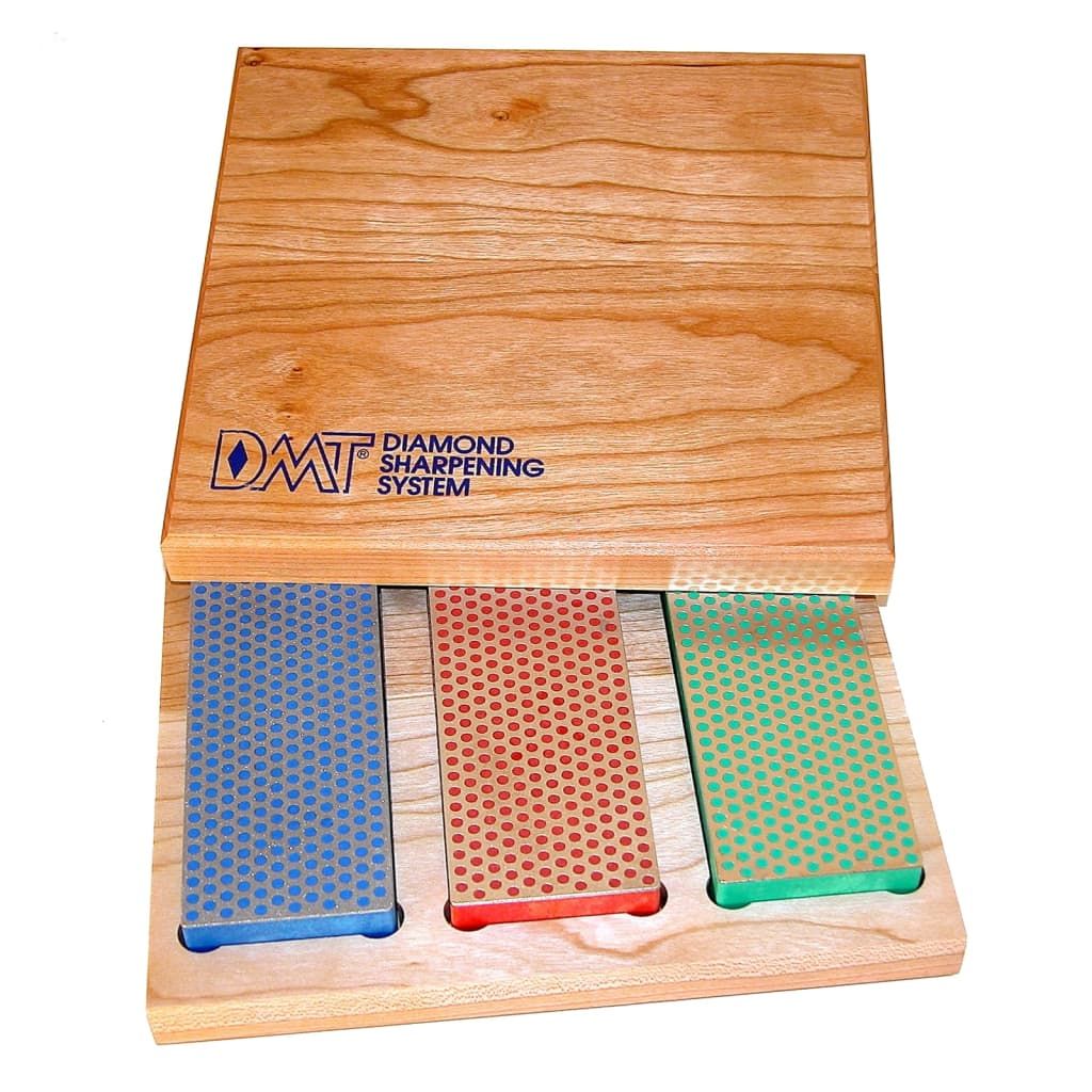 DMT 3-tlg. Diamantschärfer-Set Whetstone in Holzbox Produktbild 