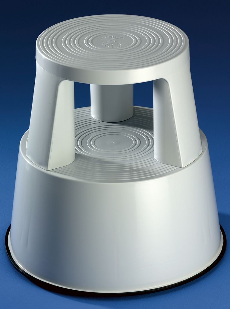 Soennecken Rollhocker 3618 mit 3 Gleitrollen Kunststoff grau