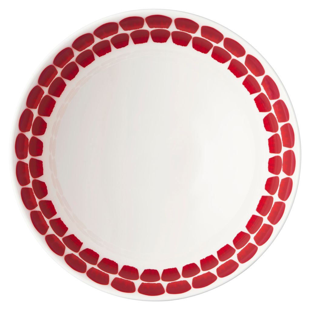 Arabia Tuokio plate deep 18cm red 1055228