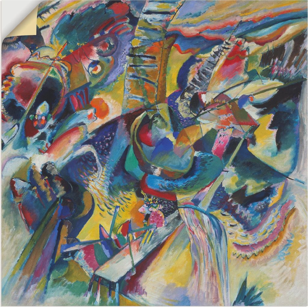 ARTland Wandbild, selbstklebend Improvisation Klamm. 1914 Größe: 30x30 cm