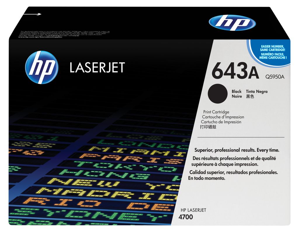 HP 643A oryginalny wkład z czarnym tonerem LaserJet, 11000 Zdjęcie produktu 