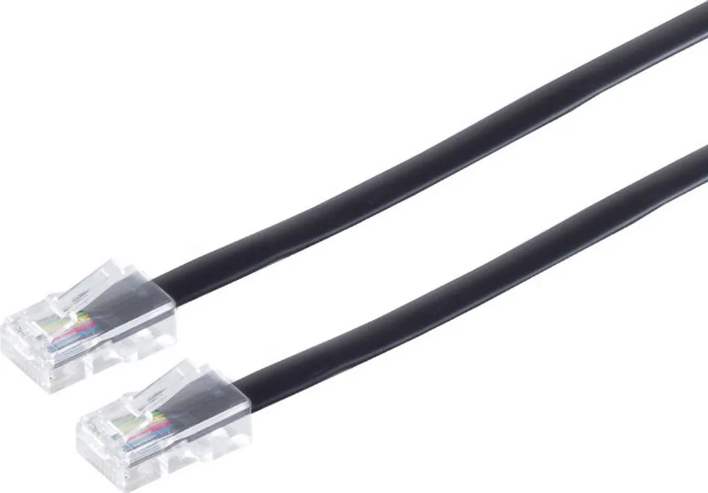 Connecteur Western 8/8 Robuste avec Câble 3m Noir Haute Conductivité