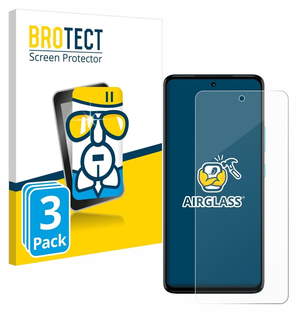 3x BROTECT Schutzglas für Motorola Moto G72 Schutzfolie Produktbild 