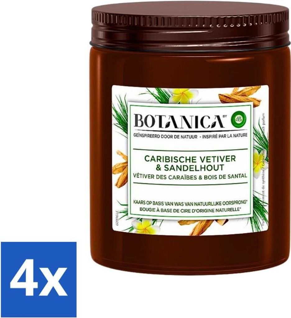 Botanica d'Air Wick - Bougie Parfumée - Vétiver & Santal - Image du produit 