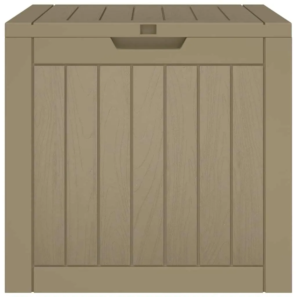 Boîte de rangement de jardin en Polypropylène Gris - Format Compact - 5