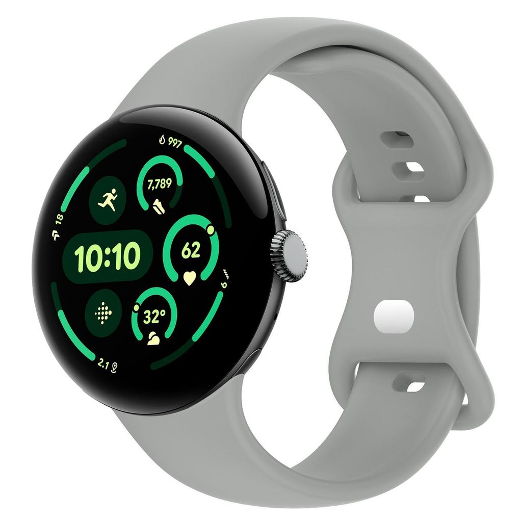 Smartwatch Armband Silikon Google Pixel Watch 4 / 3 45mm Butterfly-Schnalle Band