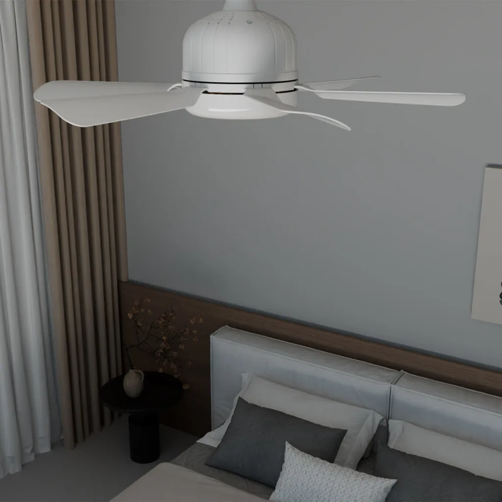 Lampe de ventilateur de plafond LED avec télécommande - Modèle V7-White - 5