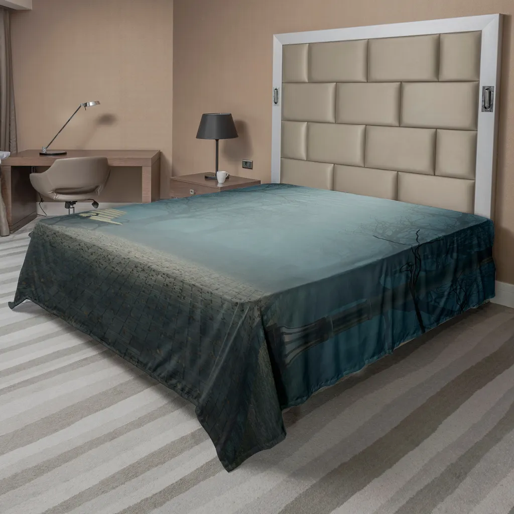Drap Plat XL Forêt Sombre : Finissez-en avec le Linge de Lit Monotone