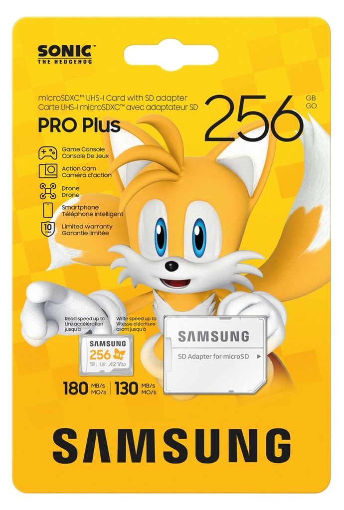Samsung MB-MD256S, 256 GB, MicroSDXC, Klasse 10, UHS-I, 180 Produktbild 