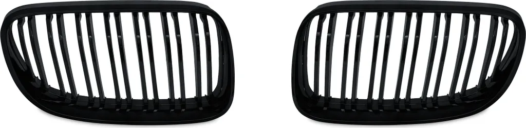 Grille de calandre sport noir laqué Doppelrippe pour BMW E92 Facelift
