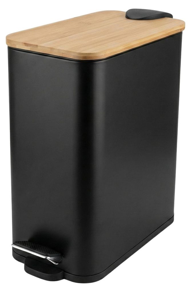 Panier de salle de bain étroit noir VEDA, 5 l Image du produit 