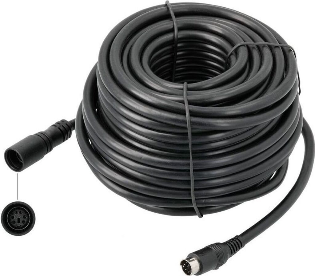 15 Meter Verlängerungskabel 6-PIN für Rückfahrkameras Produktbild 