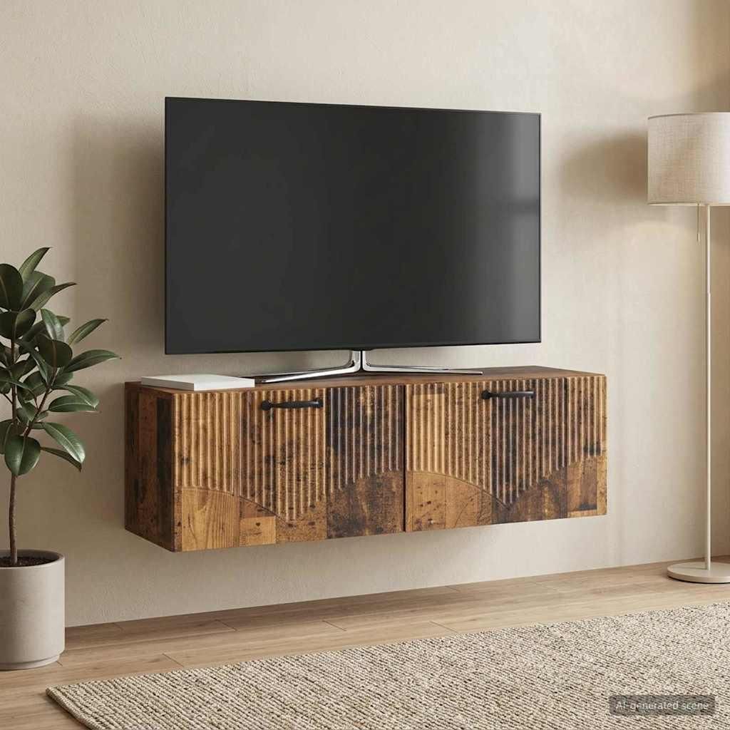 Maison Exclusive - Wandmontierter TV-Schrank Altholz 98 x 31 x 30 cm Holzwerkstoff