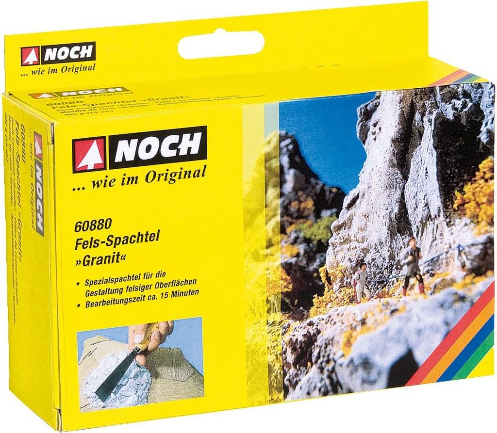 NOCH 60880 - G,0,H0,H0E,H0M,TT,N,Z Fels-Spachtel “Granit”, Produktbild 