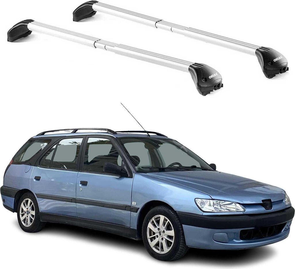 Dachträger Grundtäger für Peugeot 206 Kombi 2001-2009 5 tür 100kg Alu Silber ABE