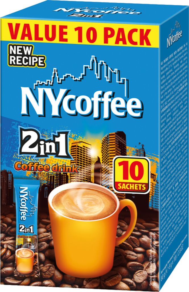 Caffè solubile istantaneo 2in1 2w1 Coffe NYcoffe 10 pezzi Immagine del prodotto 