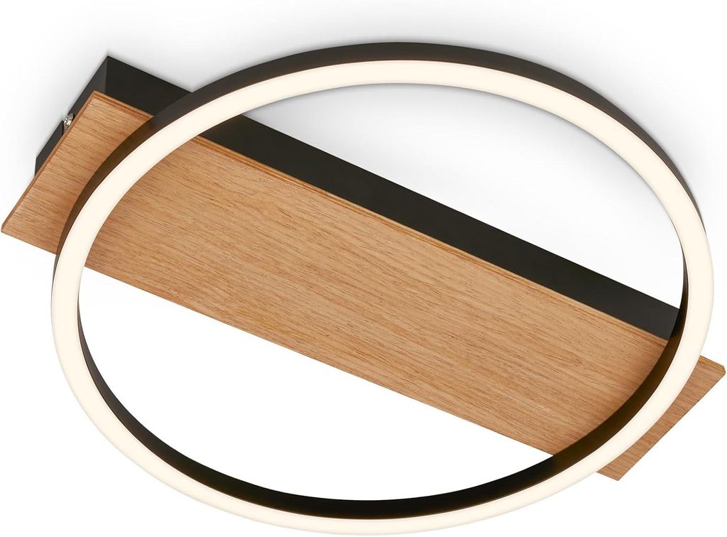LED Deckenlampe Holz Deckenleuchte Wohnzimmer Schlafzimmer Produktbild 