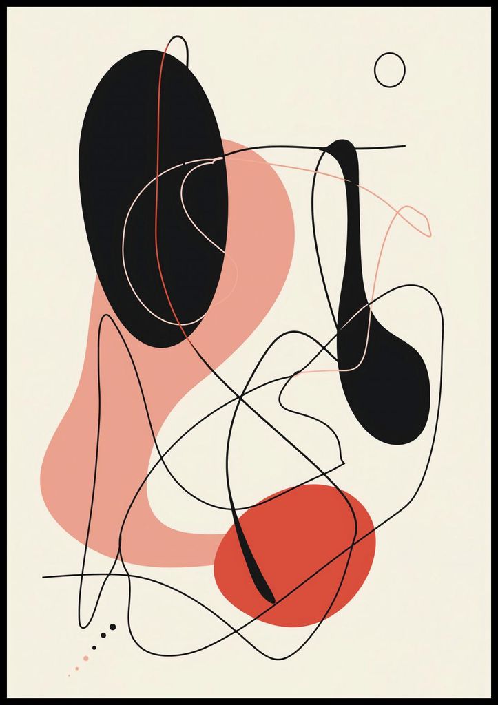 Plakat 70x100cm Abstrakte Vibrationen