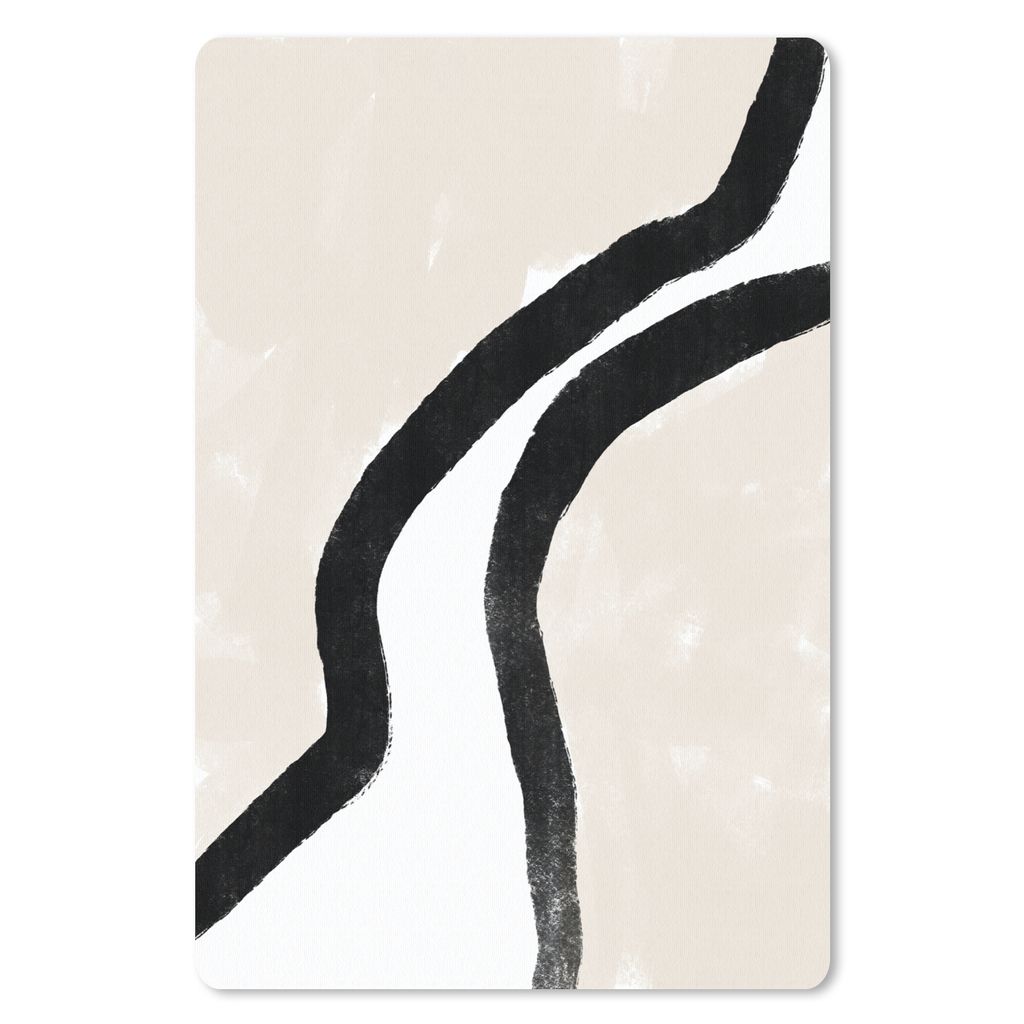 MuchoWow Mauspad Mousepad Abstrakt - Linie - Design - Pastell 18x27 cm - Mousepads - Maus Mat - Pad - Mausunterlage