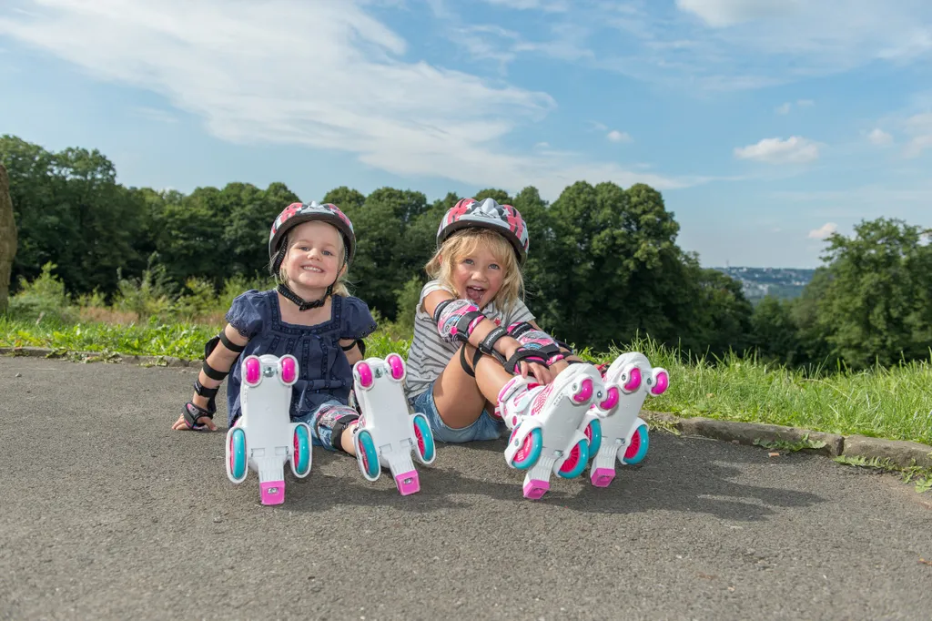Rollschuhe Mon Premier Quad Hudora pointure 26-29 ajustable et stable - 5