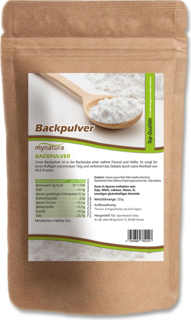 Mynatura Backpulver - Feines Pulver 250g