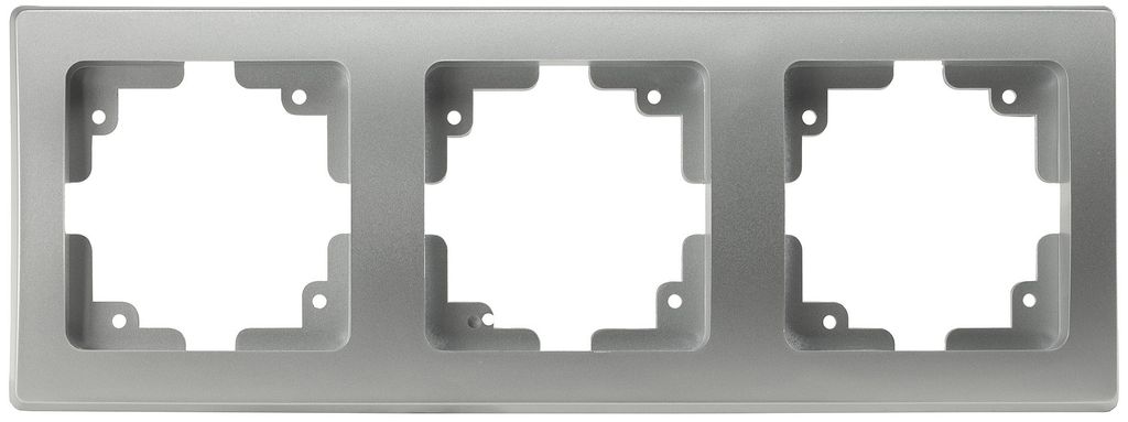 DELPHI 3-fach Rahmen silber Produktbild 1