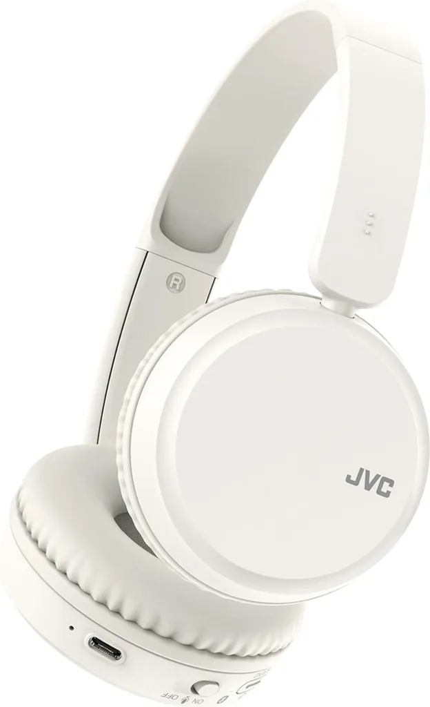 JVC HA-S36W Casque sans Fil 35h d'Autonomie et Connexion Multipoint Blanc