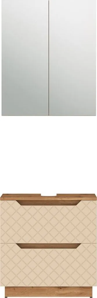 Ensemble de meubles de salle de bain Vicco Lotta 2 éléments Cachemire