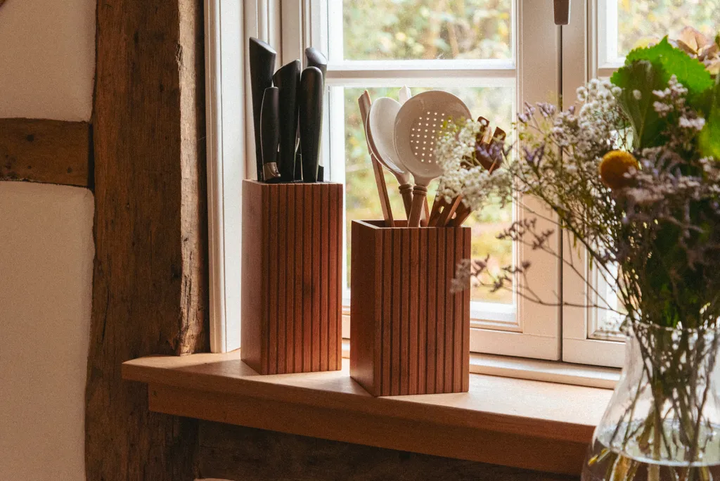 WENKO Mera Ceppo per Coltelli in Bambù Scuro FSC - Design Universale - 7