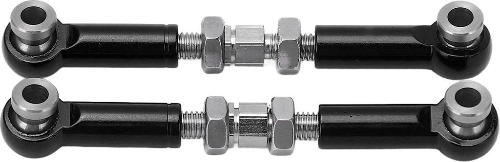 2pcs RC Lenkverknüpfungsstange Servo Pull Linkage Arm Aluminium Legierungsauto -Teile für MJX 14210 14209 16208 16209 1/14 Schwarz