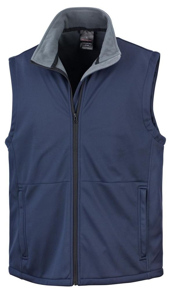 Result Herren Core Soft Shell Gilet / Weste FK604 (2XL) (Marineblau)