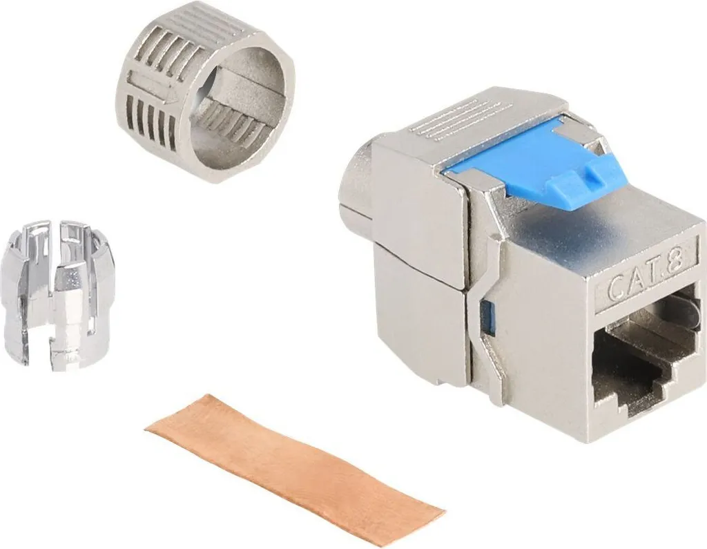 Modulo Keystone Delock RJ45 Cat 8.1 Professionale per Reti 40Gbps