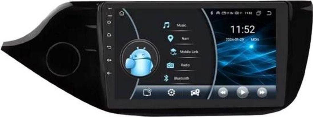 Autoradio mit Bluetooth und CarPlay für Kia Ceed JD (2012–2016) – Kompatibel mit Apple und Android – Stereoanlage – Navigationssystem – ...