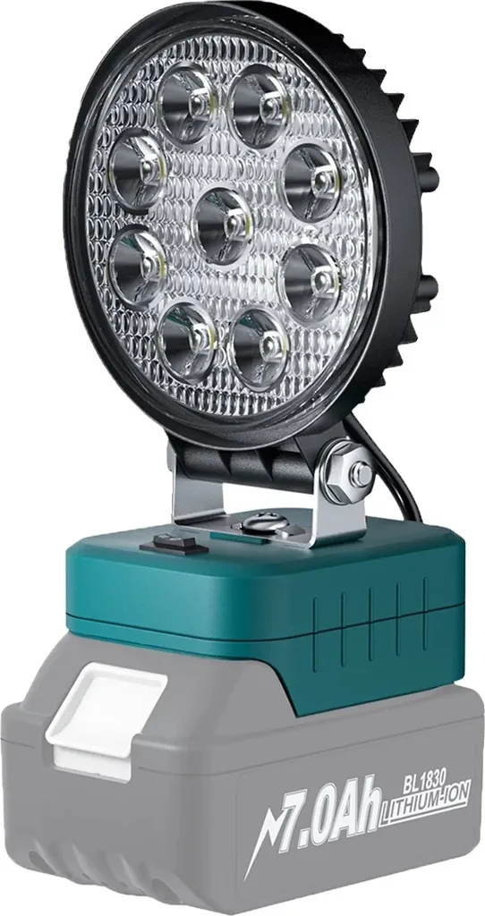 Lampe de travail LED 27W adaptable sur batteries sans fil lithium