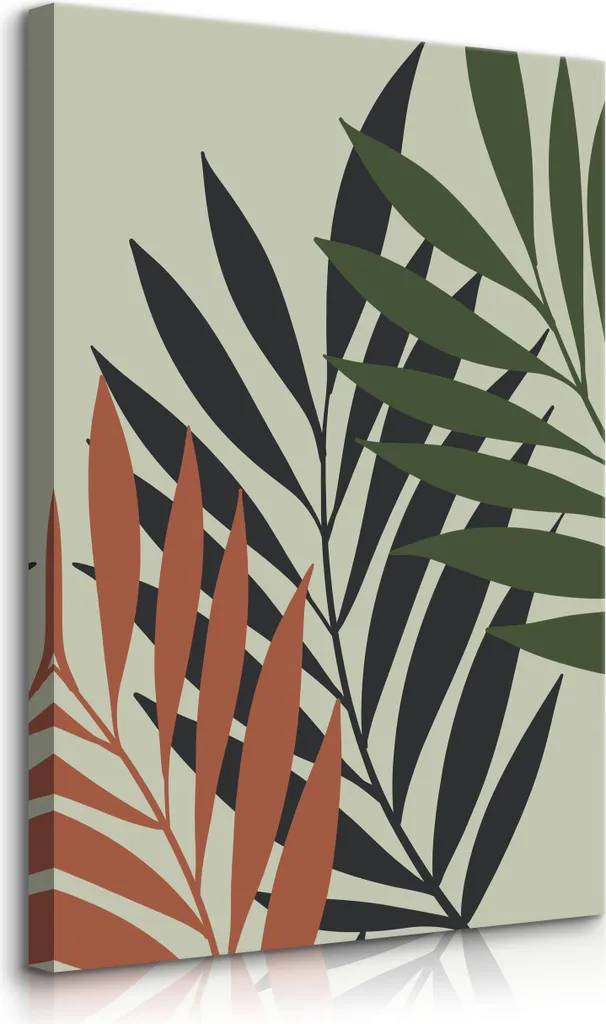 Quadro Soggiorno Boho Nature 80x120 - Muralo Palm Flowers Originale