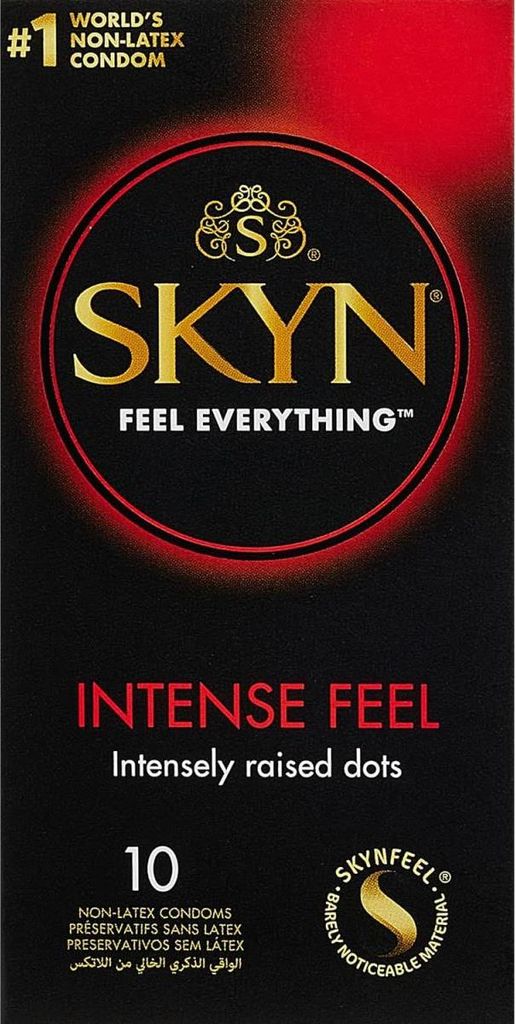 10 Stück SKYN Intense Feel Kondome mit Extra Starken Noppen Produktbild 