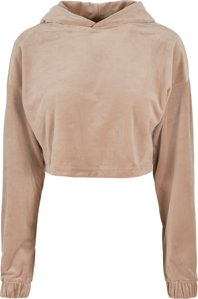 Urban Classics Ladies - VELVET Short Oversized Hoody - 3XL