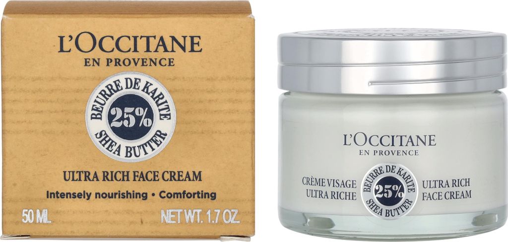 L'Occitane Shea Butter Ultra Rich, Unisex, 50 ml, Creme, Produktbild 