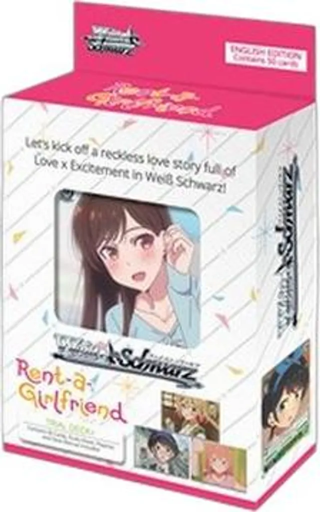 Weiss Schwarz Rent-A-Girlfriend Trial Deck+ avec Cartes Brillantes Rares