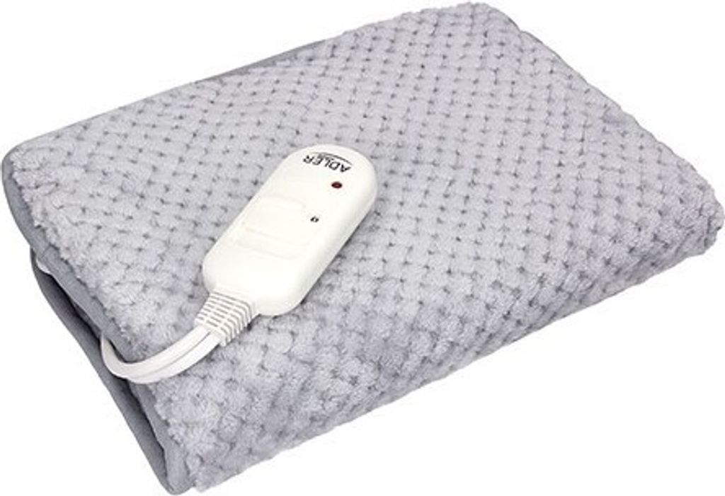 Adler AD 7425 Couverture chauffante 60 W Gris Polyester Image du produit 