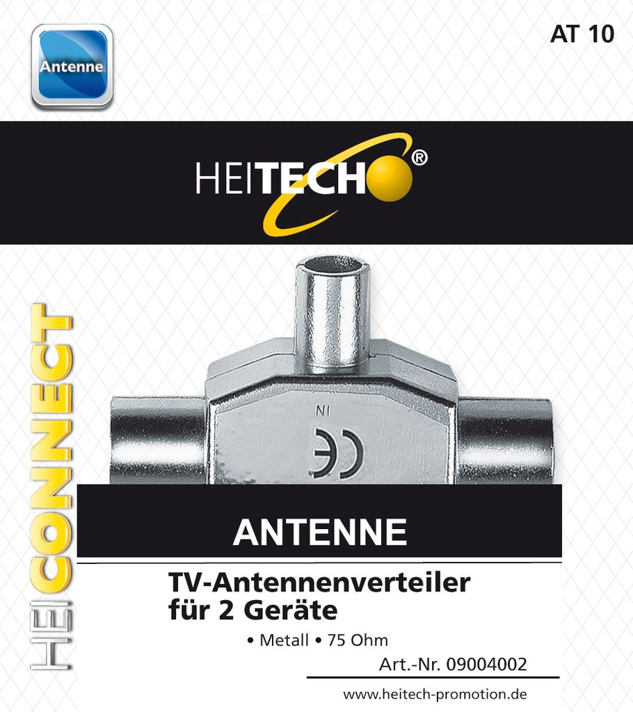 Heitech TV-ANTENNENVERTEILER FÜR 2 GERÄTE