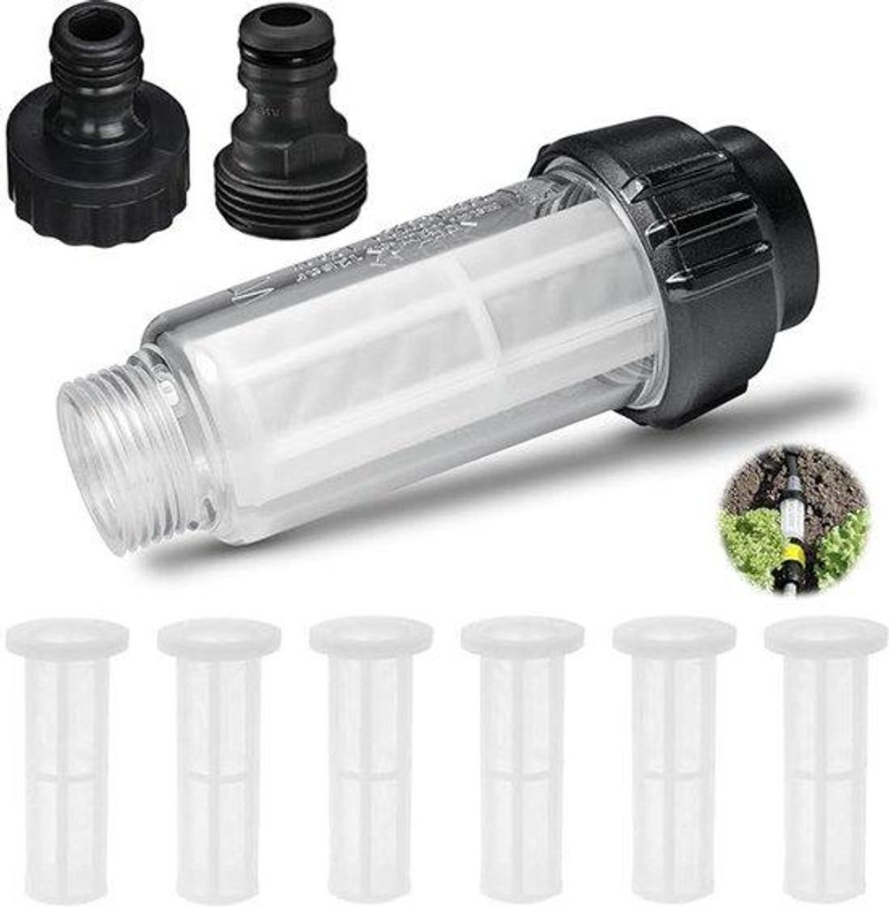 7-teiliges Wasserfilter, Hochdruckreiniger-Rugfilter, geeignet für Karcher K2 - K7 Wasserfilter