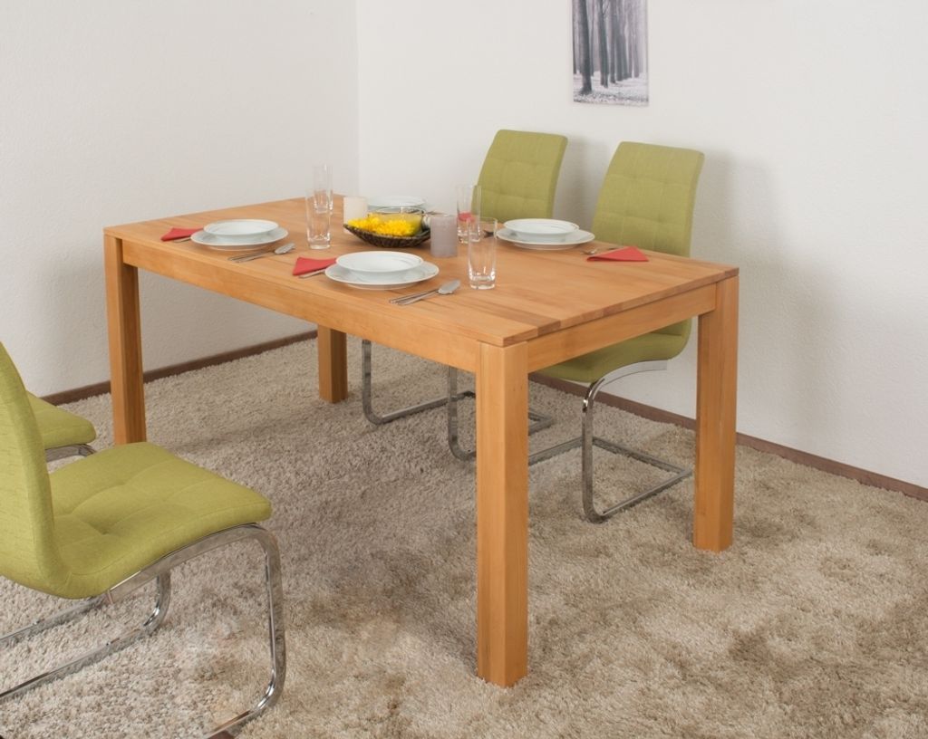 Esstisch Wooden Nature 416 Kernbuche massiv geölt - 160 x Produktbild 