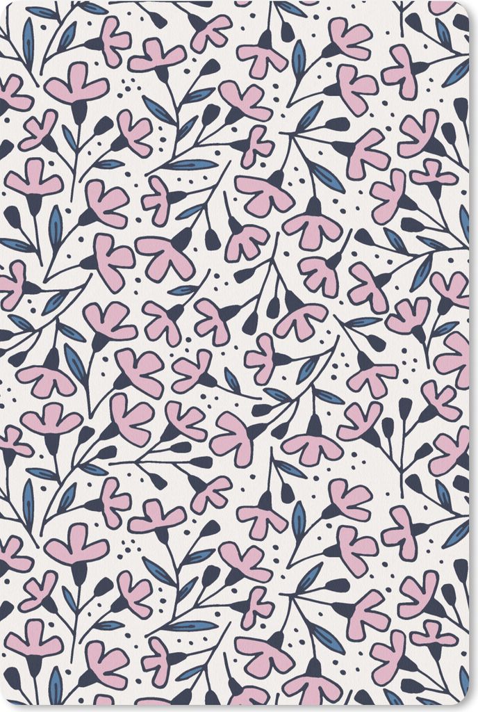 MuchoWow Mauspad Mousepad Mädchen - Blumen - Rosa - Muster - Mädchen - Kinder - Mädchen 40x60 cm - Mousepads - Maus Mat - Pad - Mausunterlage ...