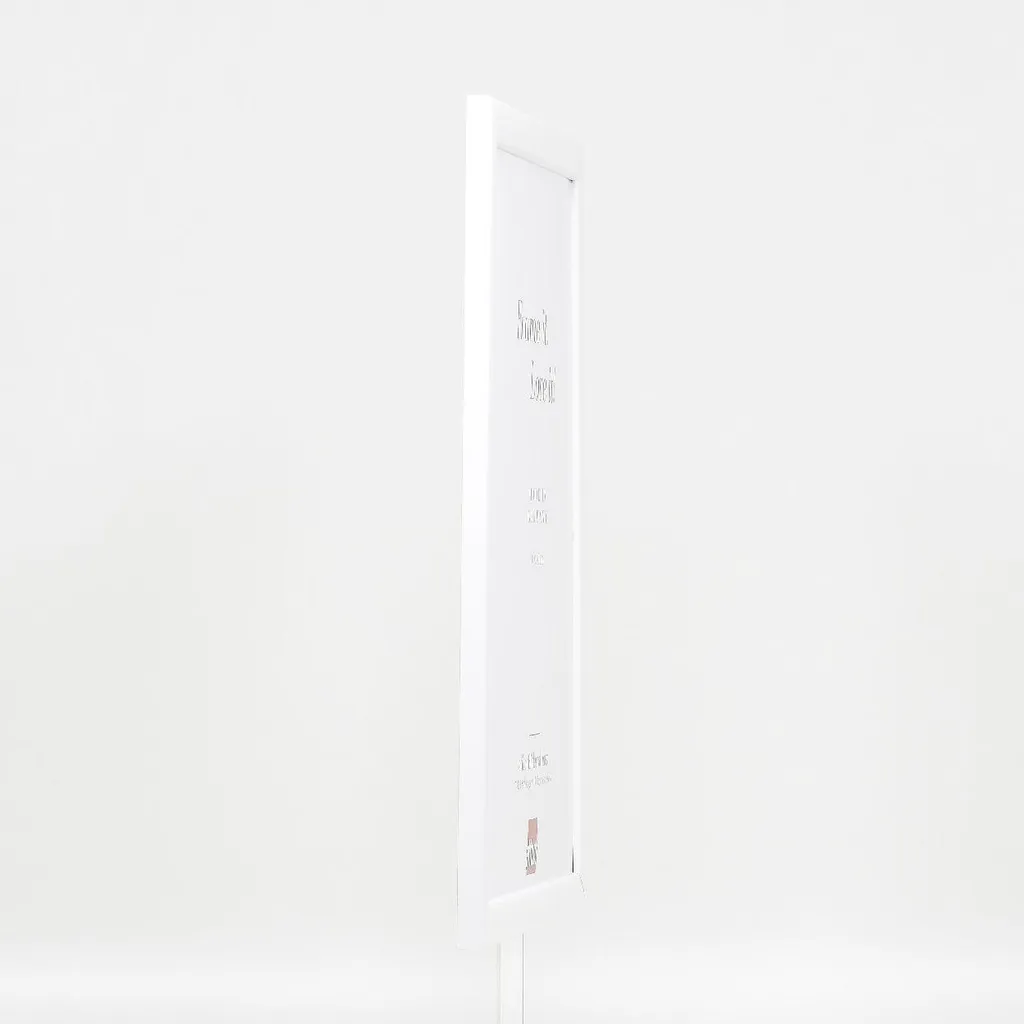 Cornice A4 Bianco Lucido Profil 43 - Design Legno per Arredo Moderno - 6