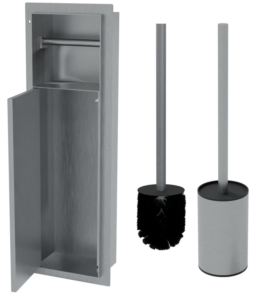 HAGO24 WC Modul Edelstahl gebürstet Einbauschrank Unterputz Produktbild 