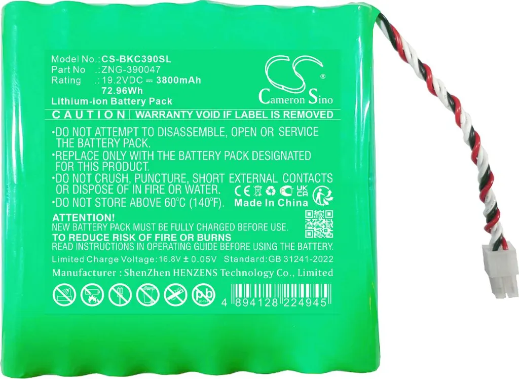 Batterie Haute Capacité Techtek 390047 Compatible Beckman Coulter NiMH