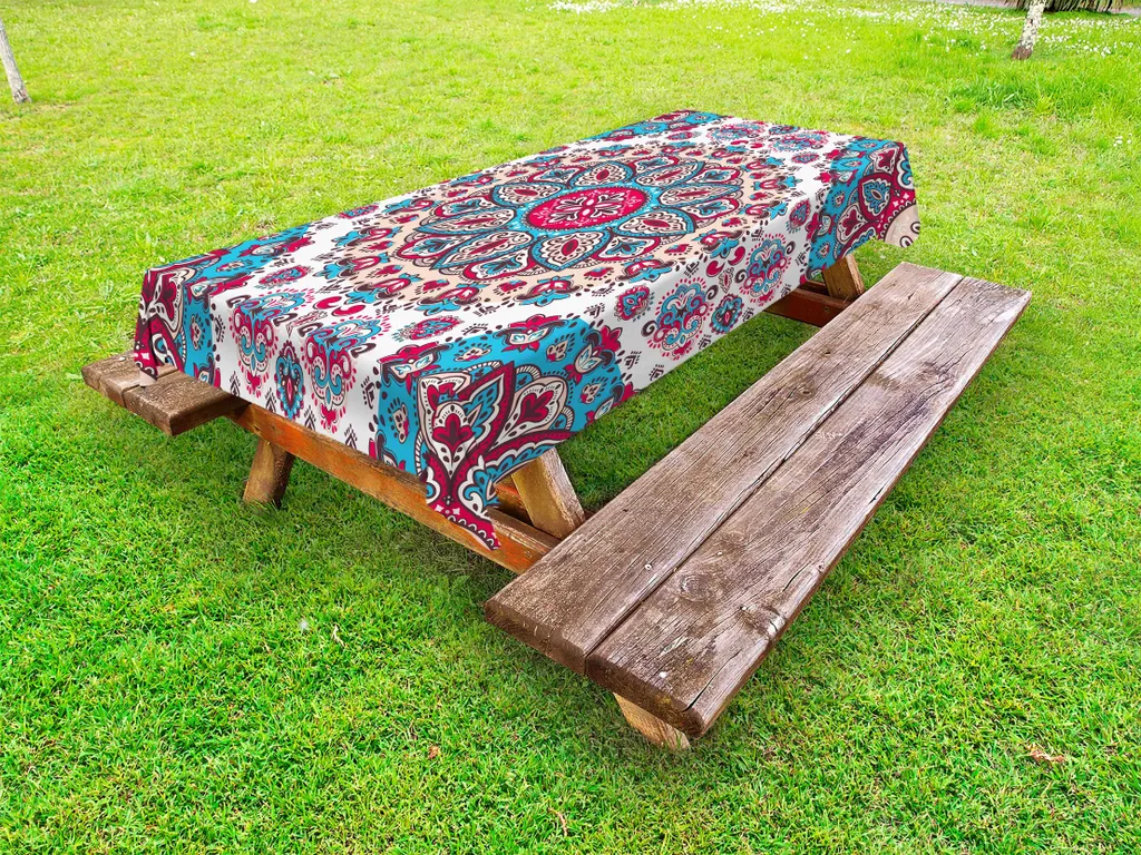 Nappe Anti-Taches Extérieure Facile d'Entretien Paisley 145x265 cm