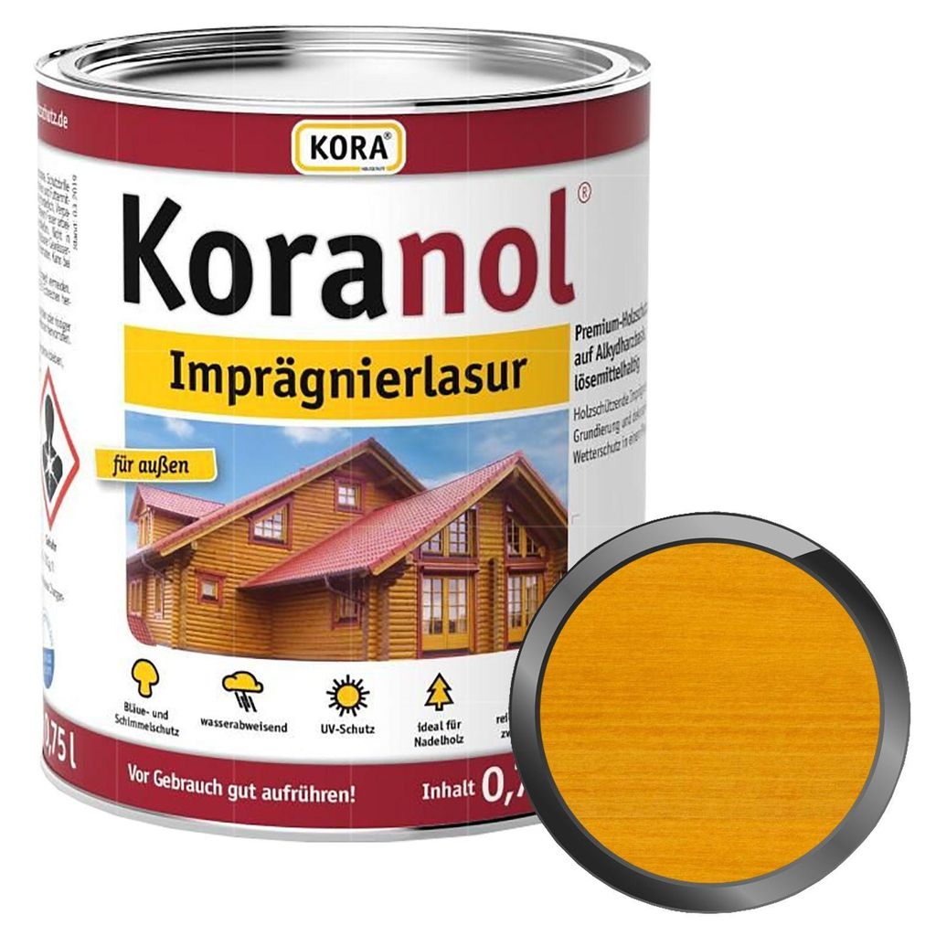 KORA Koranol Imprägnierlasur 0.75 Liter Kiefer Produktbild 