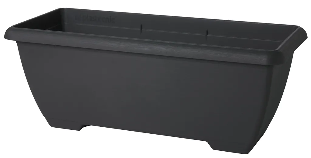 Grand bac plastique 80cm anthracite Terrae Maxi haute résistance